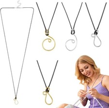NBEADS 4 Pcs Adjustable Portuguese Knitting Necklace, 17in Yarn Tension...