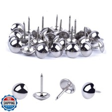 Premium Silver Thumb Tacks, Extra Long Push Pins for Heavy Duty Use, Perfect