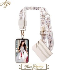 Chic Multicolor Phone Lanyard with Anti-Theft Wallet - Hands-Free Elegance