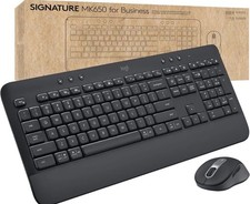 Logitech Signature MK650 Wireless Mouse Keyboard Combo Ergonomic - Graphite