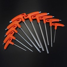 2-10mm Flat/Ball Head Hex Key Allen Wrench T-Handle Spanner uk NEW