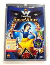 Snow White and the Seven Dwarfs BLURAY DVD 2009 DIAMOND DISNEY 3 DISC COMBO PAK