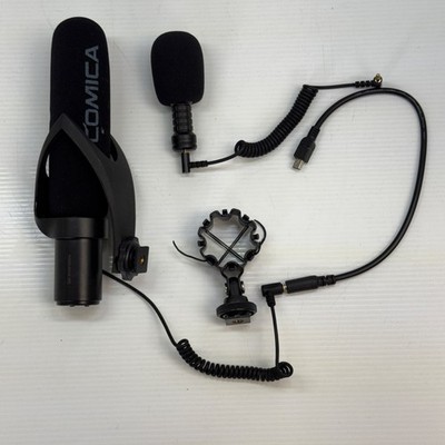 Comica V30 pro External Microphone Kit w/ Mount & Cables untested