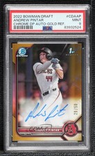 2022 Bowman Draft Chrome Pick Gold Refractor 29/50 Andrew Pintar PSA 9 Auto 0c3e