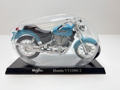 Honda VT1100C2 Shadow Motorrad Modell hellblau 1:18 OVP Sammler Maisto