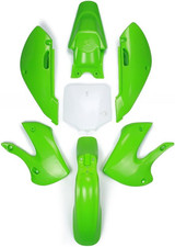Kit Parafango Xin in Plastica ABS per Moto, Colore Verde E Bianco