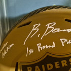 Brock Bowers Sign Authenticated Salute To Arm Forces Rep Helmet — photo 1
