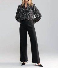 Sanctuary Marine Wide Leg Trouser Black
