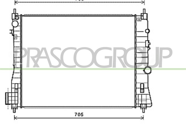 Prasco KüHler WasserküHler MotorküHler FüR Opel Mokka/Mokka X Chevrolet Trax-image