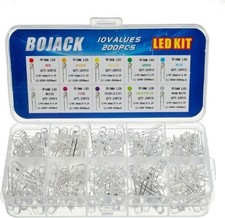 10 Colors 200 Pcs 5mm Led Diode Lights Assorted Kit Pack Transparent Dc 2v 3.2v 10 Colors 200 Pcs 5mm Led Diode Lights Assorted Kit Pack Transparent Dc 2v 3.2v