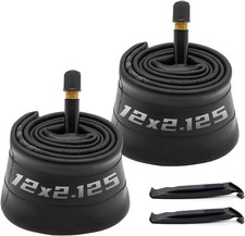 2 Pack 12X2.125/2.35/2.40 Bike Tubes 12 inch Off-Road Bicycle Inner Tube