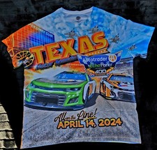 NASCAR All Over Print Shirt XXL Authentics Texas Motor Speedway Echo 400 2024