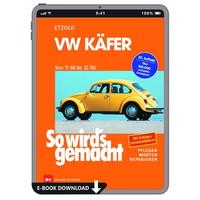 VW KäFer Typ 1 09.1960-12.1986 So Wird's Gemacht Reparaturanleitung E-Book PDF