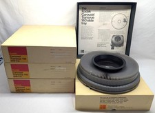 Lot 4x Vintage Kodak Carousel Transvue 140 Slide Trays w/ Original Boxes A 