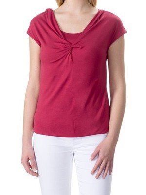 Rosafarbene kurzärmlige Umstandsbluse Bellybutton für Damen