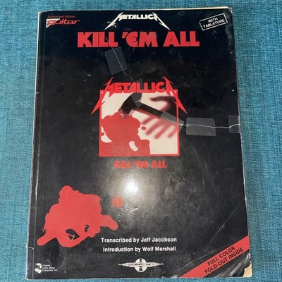 METALLICA GUITAR TAB / TABLATURE / KILL'EM ALL / SONGBOOK-very Heavily Used