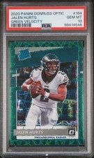 2020 Panini Donruss Optic Jalen Hurts Green Velocity PSA 10