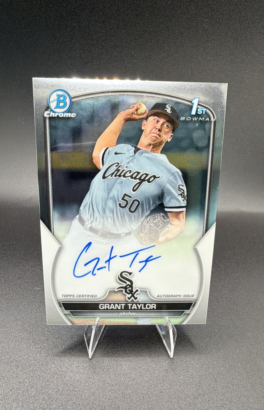 2023 Bowman Draft - Chrome Prospect Autographs Grant Taylor #CDA-GT (AU, RC)