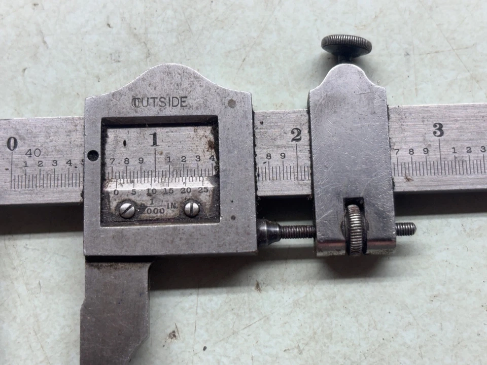 STARRETT & MITUTOYO Vernier Calipers Vintage Machinist Tools - Image 4 of 4