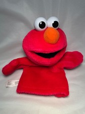 Fisher-Price 2004 Sesame Street Elmo 9" Stuffed Plush Hand Puppet Toy SHIPS FREE