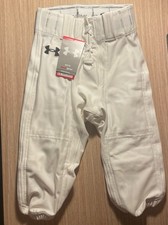 Under Armour Boys Youth YMD White HeatGear Football Pants NWT Lace Up