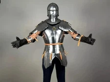 German Gothic Armor Suit | Medieval Knight Armor Suit | Half Body Armor Suit