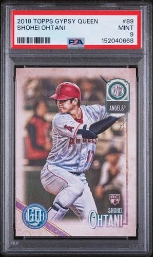 SHOHEI OHTANI 2018 TOPPS GYPSY QUEEN ROOKIE RC #89 PSA 9 MINT! DODGERS MVP