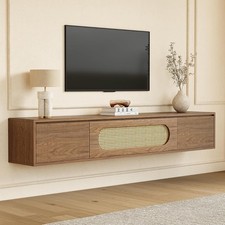 180cm Modern Wall Mounted Floating TV Stand with Storage Cabinet for Living Room