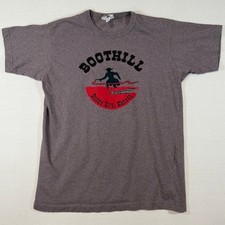 Left Field NYC Boothill Dodge City Kansas T-Shirt Brown Mens Medium Made in USA