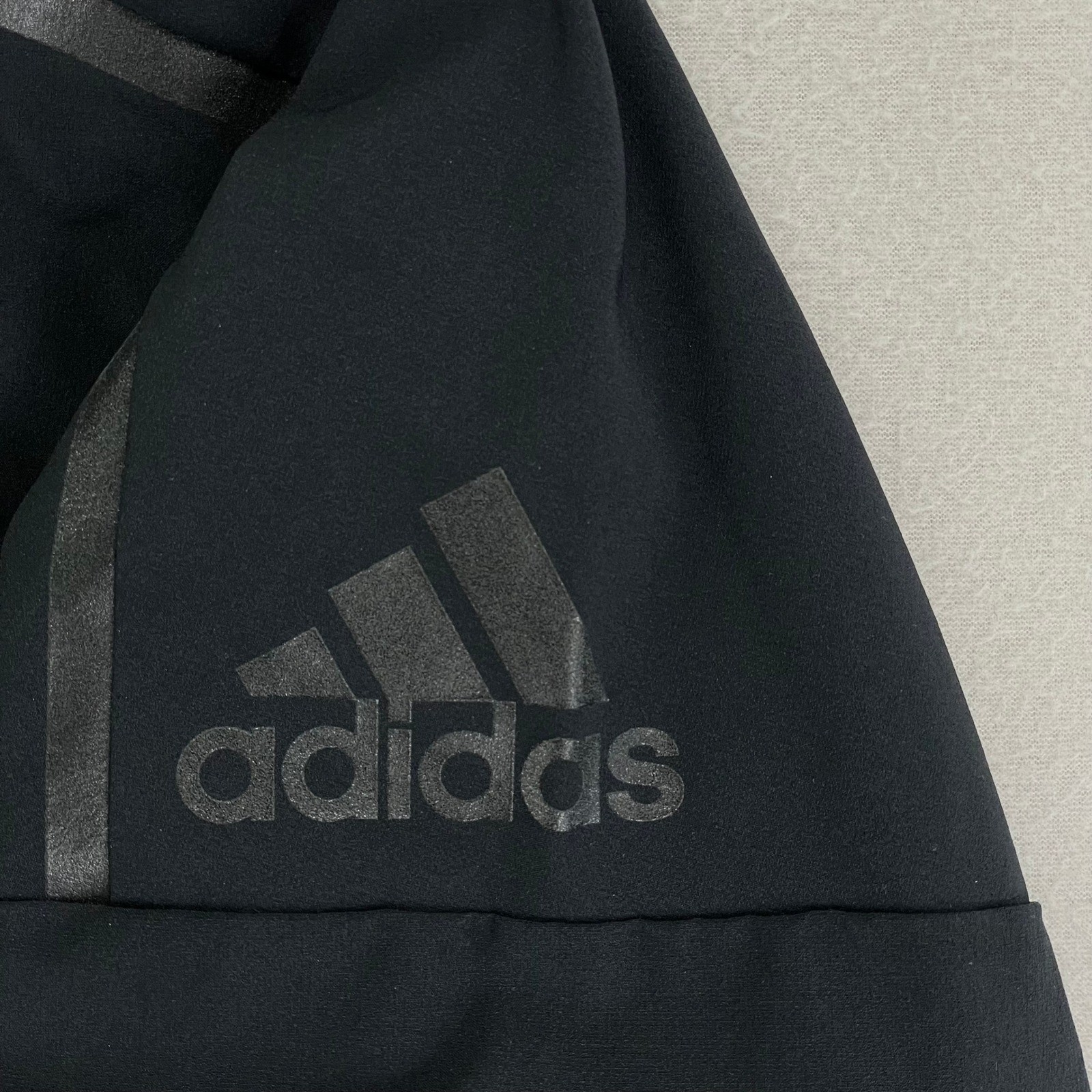 adidas ZNE Bomber Jacket Mens Medium Black Performance Tech Water Repellant thumbnail 7