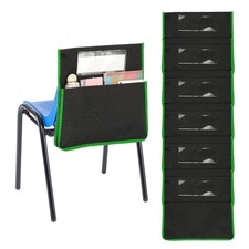 Green Chair Pockets Length 16.5" Width 15.4" Seat Sacks, 12 Pcs