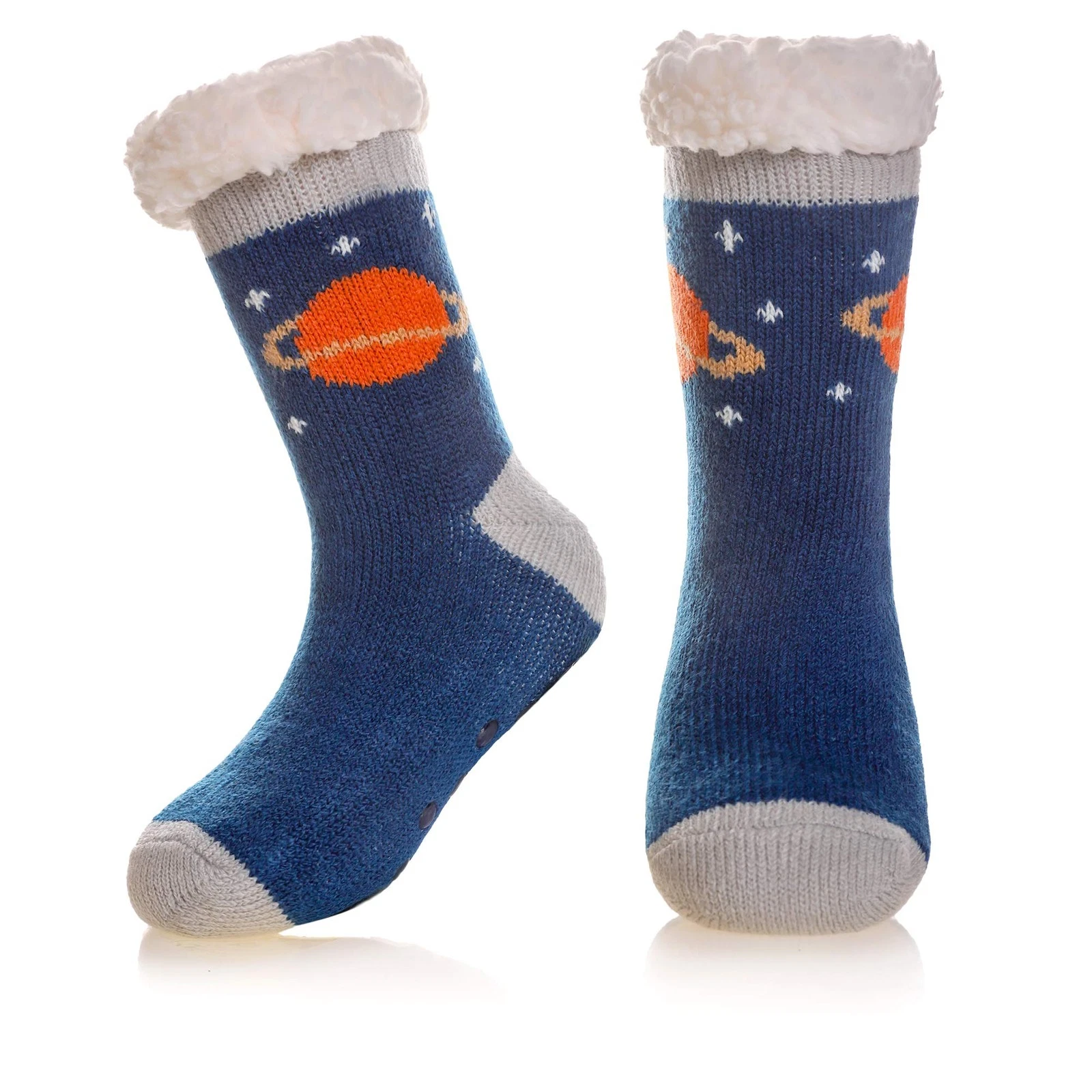 Kids Slipper Socks Fuzzy Socks For Boys Girls Warm Thermal Winter Non Slip Ho...