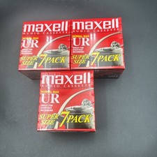 Lot Of 3 7 Pack Maxell Audio Cassette Normal Bias UR 90 21 Total Tapes