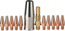 12pk MIG Gun Kit Contact Tip Diffuser Nozzle for Lincoln Magnum PRO 100L/175L