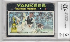 1971 Topps #5 Thurman Munson All-Star Rookie Card BGS BCCG 6