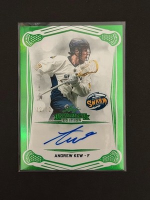 Andrew Kew 2025 Leaf NLL Inaugural Edition Autograph Green Pillar Holo #BAAK1 12
