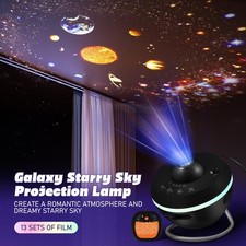 13 in 1 Galaxy Projector, Planetarium Star Projector with 12 Film Discs, Starry