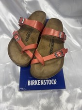 NEW Birkenstock Mayari Birko Flor Graceful Mars Red Regular Fit Women's Size 6