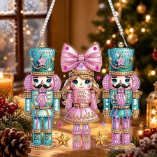 Christmas Hanging Diamond Art Kit for Adults DIY Painting Decor