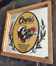 RARE Coors Graphic Mirror Vintage 13” X 13”