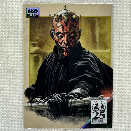 Darth Maul [Red Refractor] #AM-11 Star Wars 2024 Topps Chrome Galaxy Art of Darth Maul card