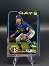 Tristan Gray 2024 Topps Chrome #8 Tampa Bay Rays Rookie Trading Card FREE SHIP