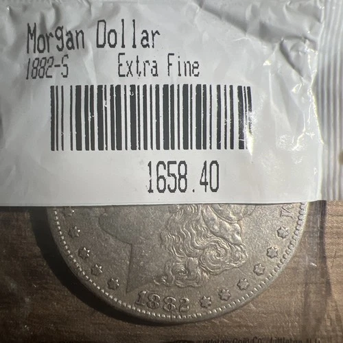 $$1882-S MORGAN SILVER DOLLAR EXTRA FINE🔥🔥LITTLETON COIN COMPANY🔥🔥SEALED🔥🔥
