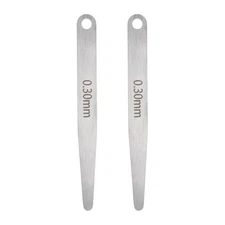 2pcs Metric Thickness Feeler Gauge 0.3mm Single Blade Tapered Feeler Gauge