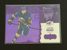 Lukas Rousek 2023-24 Upper Deck Ice Purple Rookie Card # 119. rookie card picture