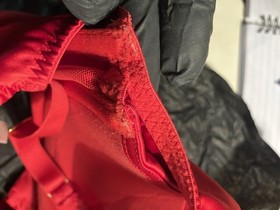 Agent Provocateur Jena Red Satin Bra 34E Pre-loved Good condition