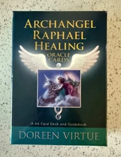 Archangel Raphael Healing Oracle Cards: A 44-Card Deck and Guidebook VERY GOOD