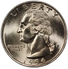1996-P Washington Quarter — photo from another recent sale
