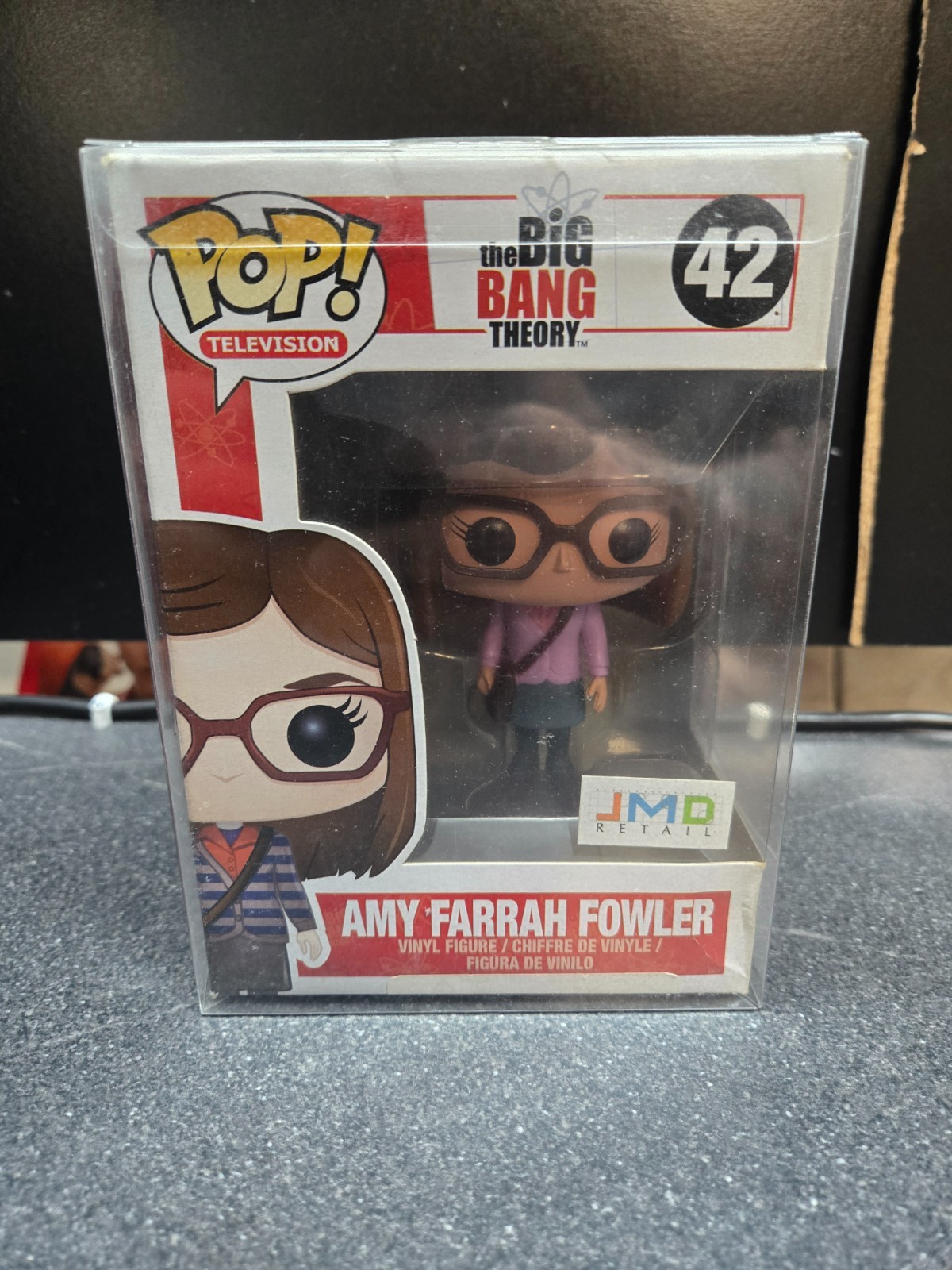 Amy Farrah Fowler - The Big Bang Theory - JMD Retail Vaulted Funko Pop 42 W Prot