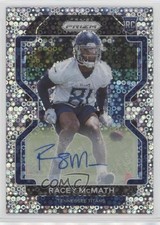 2021 Panini Prizm Rookie No Huddle Prizm Auto Racey McMath #409 Auto 15r3